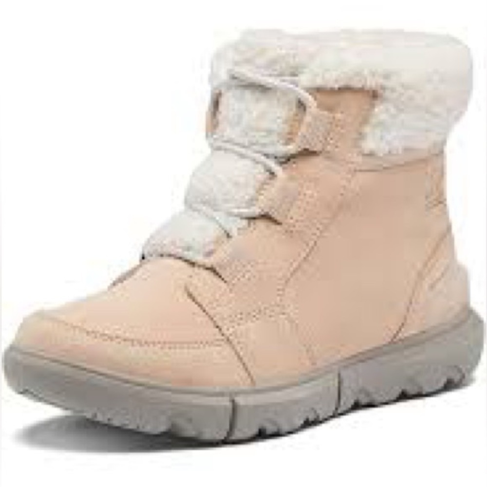 Explorer next carnival waterproof boots cream suede lace up boots womens size 10